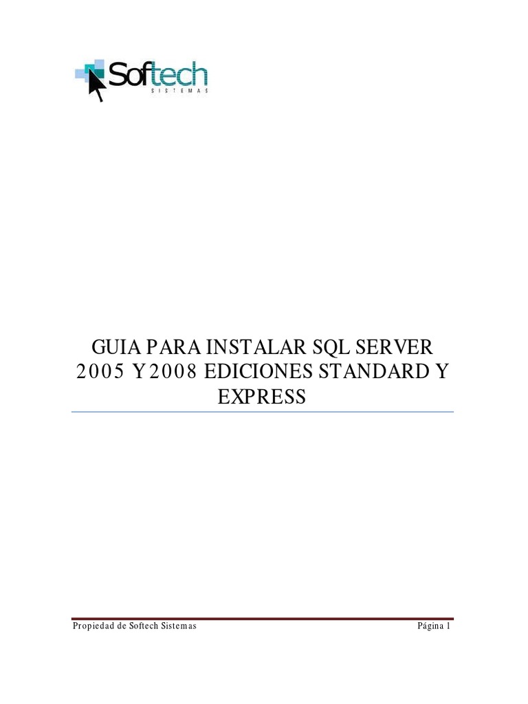 Guía de Instalación SQL Server 2005/2008 | PDF | Servidor SQL de ...