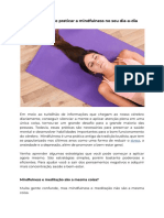 Formas Simples de Praticar A Mindfulness No Seu Dia-A-Dia - Documentos Google