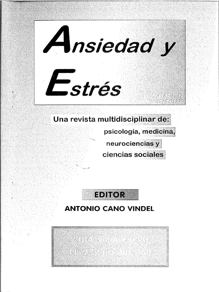 Estrés y ansiedad en estudiantes | PDF | Conceptos psicologicos ...
