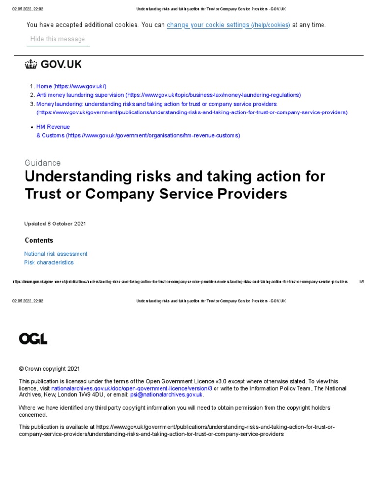 Understanding Risks and Taking Action For Trust or Company Service ...