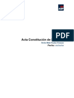 Ejemplo de Acta de Constitución Del Proyecto - AIEP