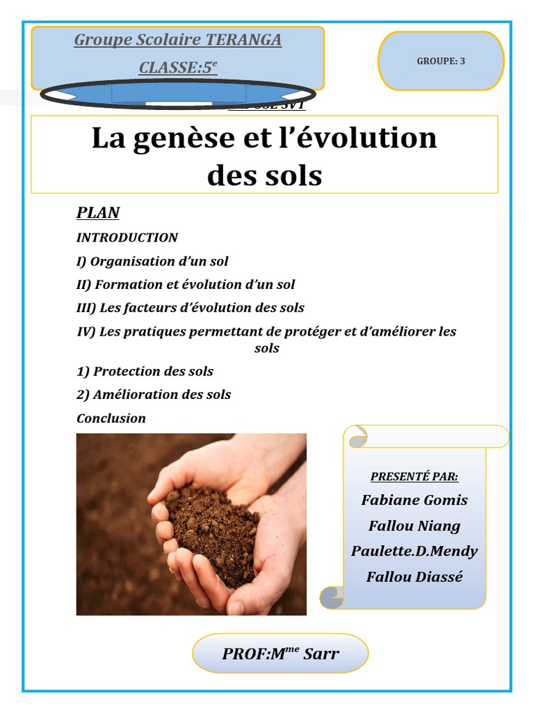 Genèse et évolution des sols | PDF | Sol (pédologie) | Sciences de la terre