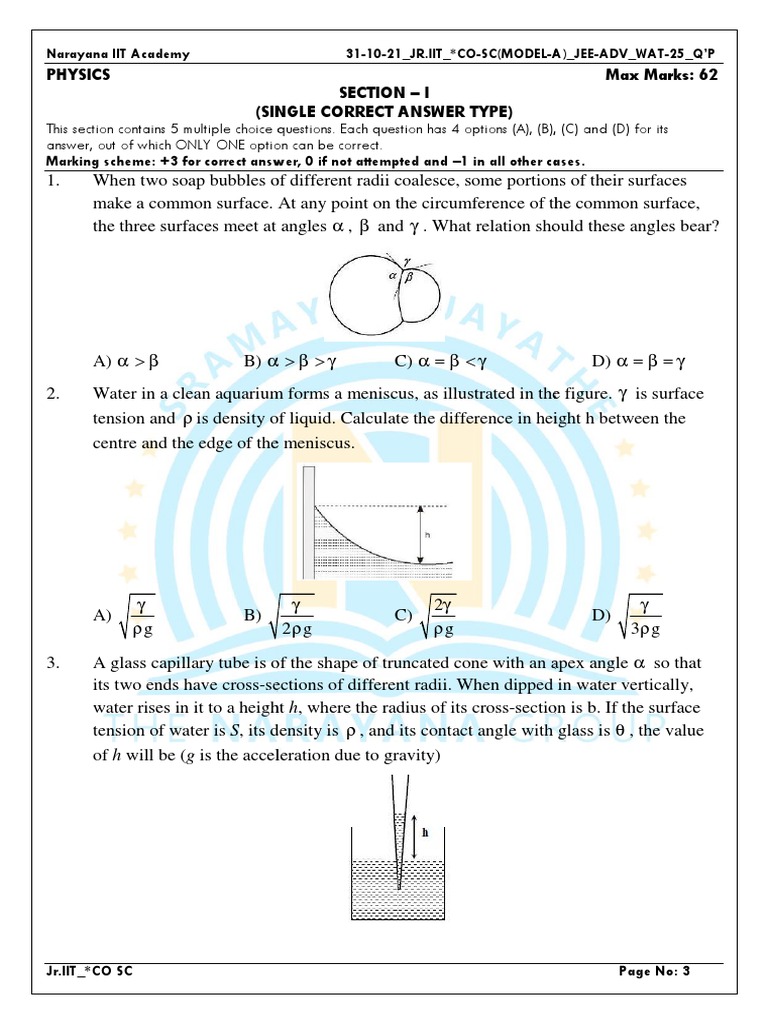 T23 Surface Tension PDF Surface Tension Liquids