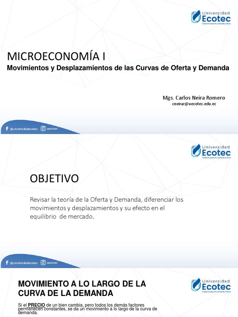 5-Desplazamiento de Curvas | PDF | Oferta y demanda | Curva de demanda