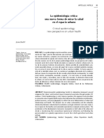 Copia de La Epidemiología Crítica Una Nueva Forma de Miar La Salud en El Espacio Urbano