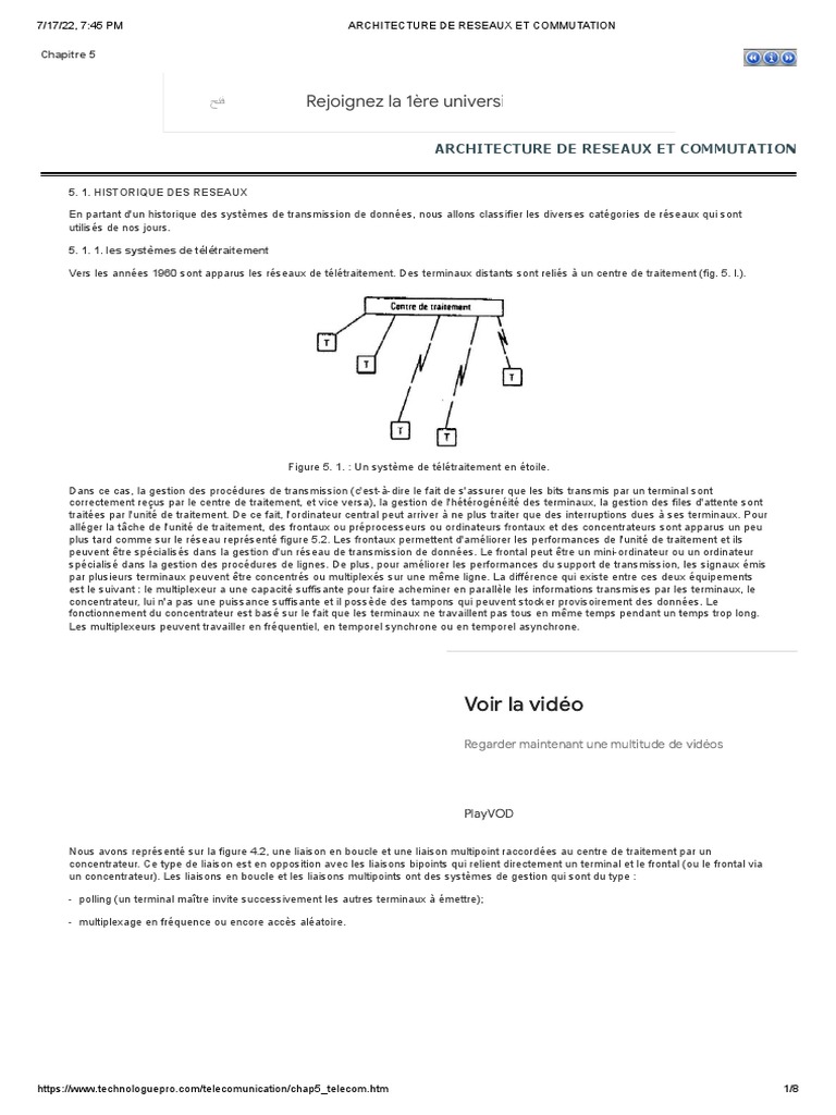 Architecture de Reseaux Et Commutation | PDF | Modèle OSI | Réseau ...