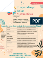 El Aprendizaje de Las Matematicas