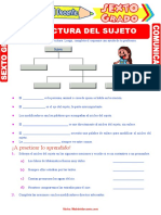 El Sujeto y Su Estructura para Cuarto Grado de Primaria