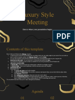 Luxury Style Meeting by Slidesgo