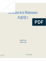 Microsoft PowerPoint - Maintenance Et Fiabilté Partie 2 Esgb 2023 15-11-2022