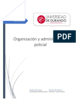 Organización de La Planeación y Vigilancia de La Policia