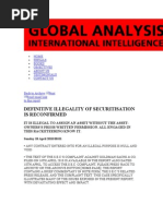 Securitization Is Illegal Confirmed | PDF | Securitization | Asset ...