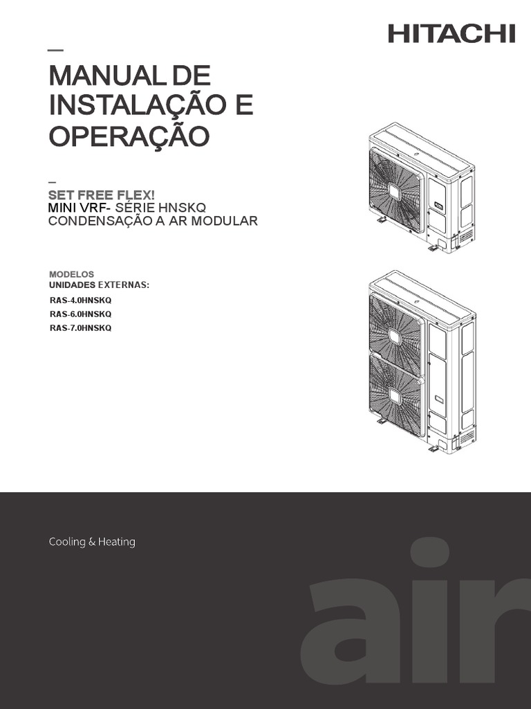 HIOM-VRFAR002 Rev00 Fev2021 - Mini VRF Set Free Flex Série HNSKQ | PDF ...