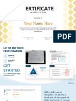 Certificate Template - 10 Slides - Creative