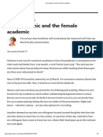 The Pandemic and The Female Academic