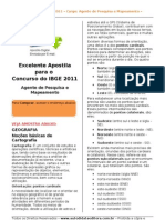Apostila Concurso IBGE 2011 - Download Grátis - Agente de Pesquisas e Mapeamento