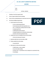 Safety Meeting Agenda in PDF