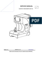 SERVICE MANUAL AURO REF _ KERATOMETER URK-700. Before use this instrument, be sure to read this manual collectively.