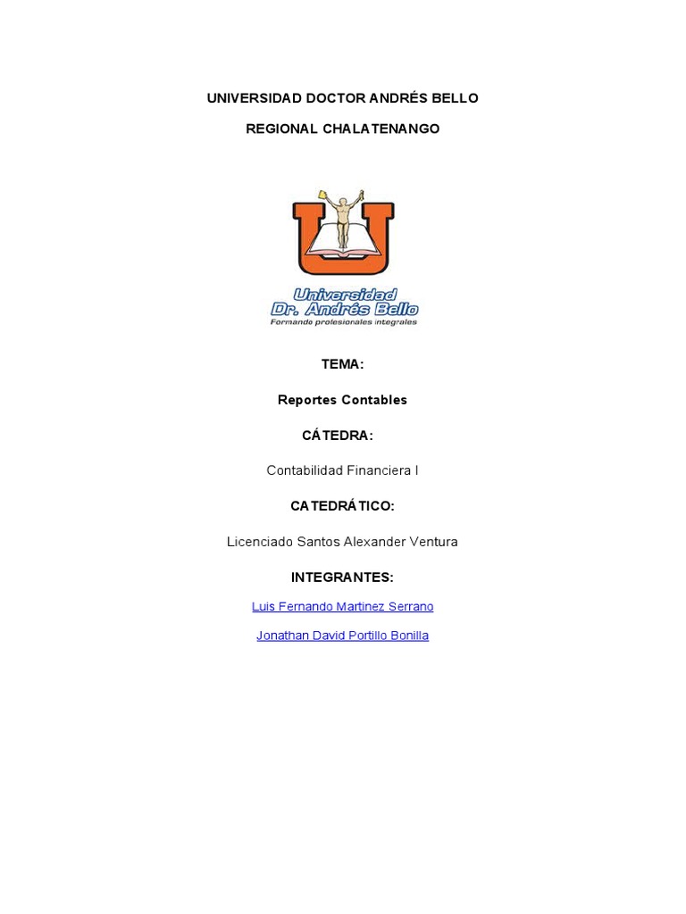 Reportes Contables | PDF | Contabilidad | Estado de resultados
