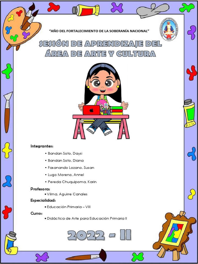 SESIÓN DE APRENDIZAJE DE ARTE Y CULTURA | PDF