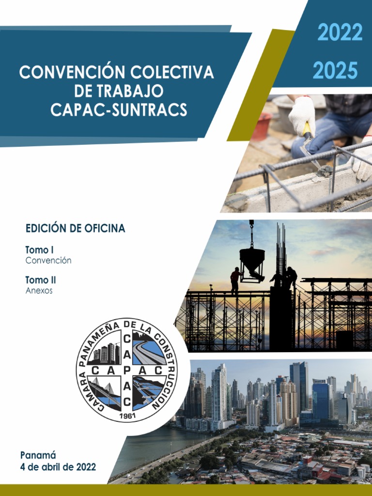 Convenci N Colectiva de Trabajo CAPAC SUNTRACS 2022 2025 1658851897 PDF