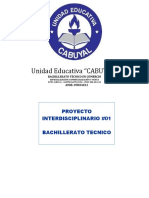 PROYECTO INTERDISCIPLINARIO 3ero. Bachillerato