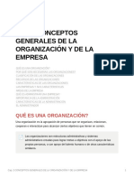 Cap. 2 Conceptos Generales de La Organización y de La Empresa