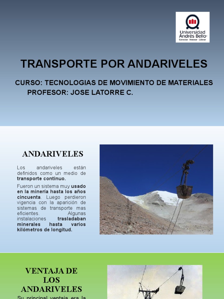 Historia y uso de andariveles mineros | PDF