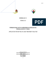 Form AS 10 - Application For Setting Up Land Treatment Facilities