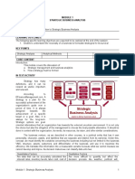 Module 1 Strategic Business Analysis