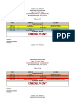 Class Schedule For Summer