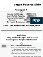 Perkembangan Peserta Didik - Kelompok 4