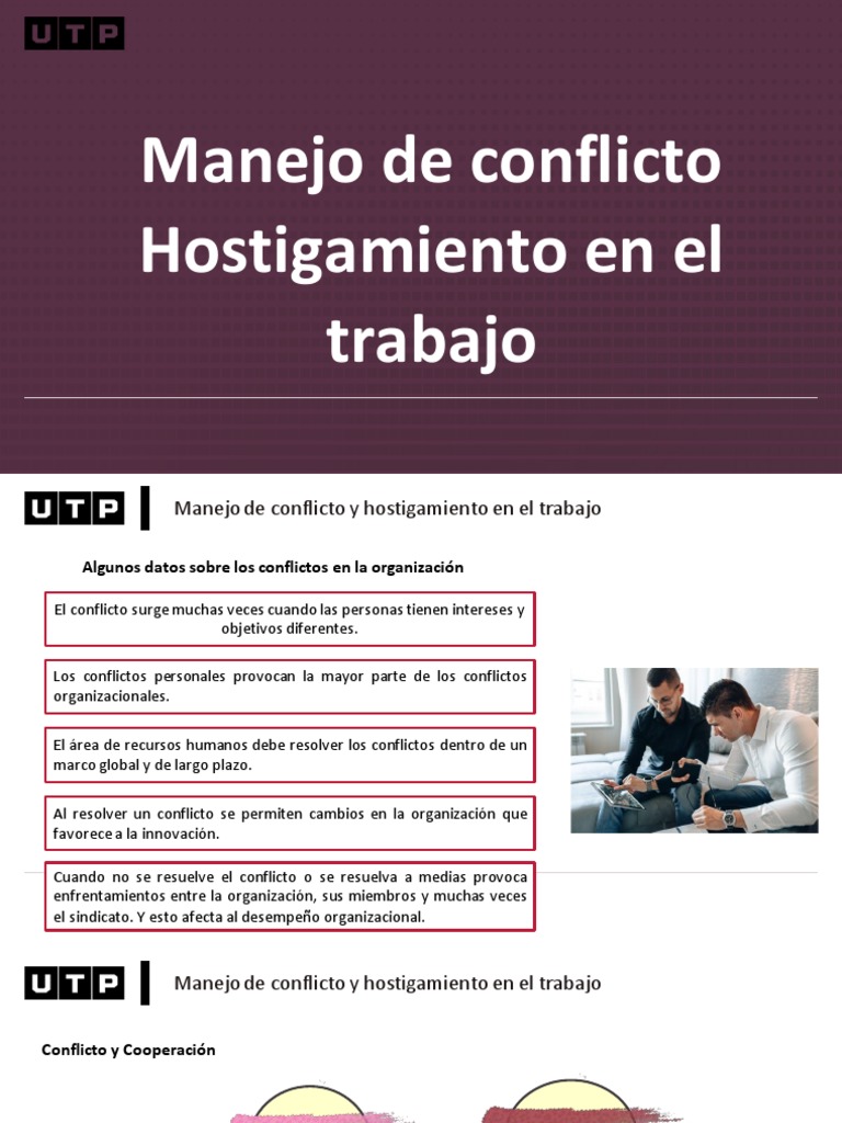 Semana 06 Infografía Manejo de Conflicto y Hostigamiento en El