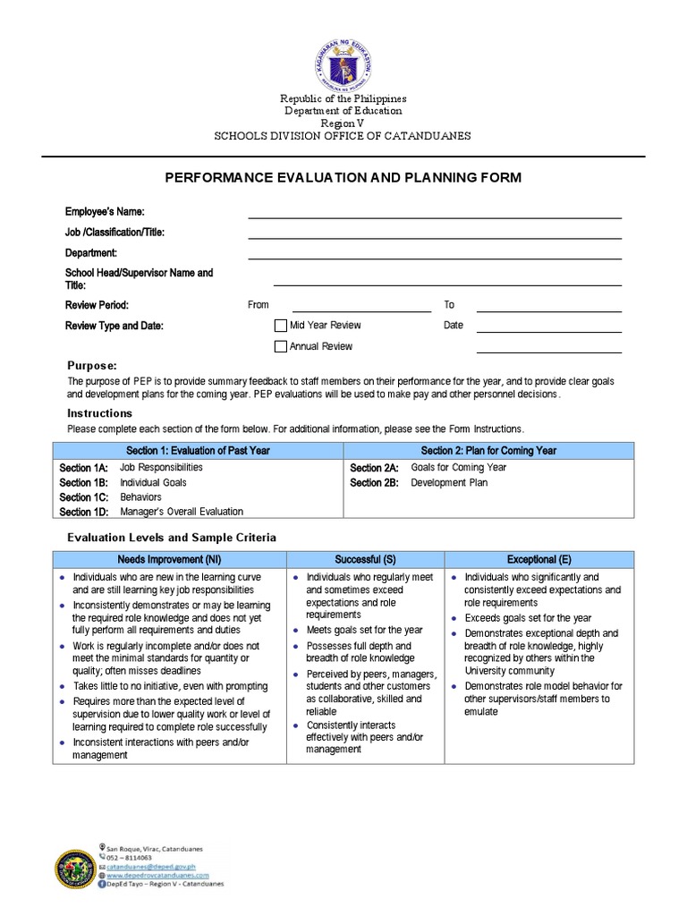 Pep Form | PDF