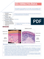 Patología dermatológica: infecciones, eritemas, neoplasias