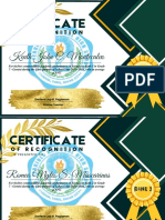 Maroon and Gold Elegant Certificate of Completion