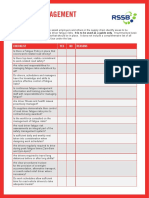 Fatigue Management Checklist