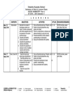 Lesson Plan for 15 SEPT - 19 SEPT 2014