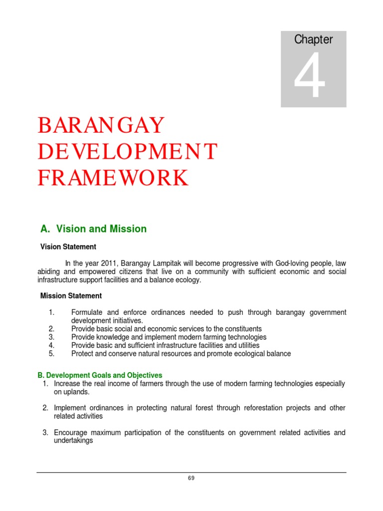 Barangay Lampitak Development Plan | PDF