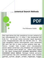 Numerical Search Methods