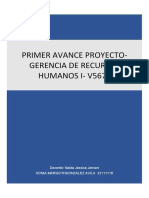 Primer Avance Proyecto GRHI-V 5670- Sonia Avila