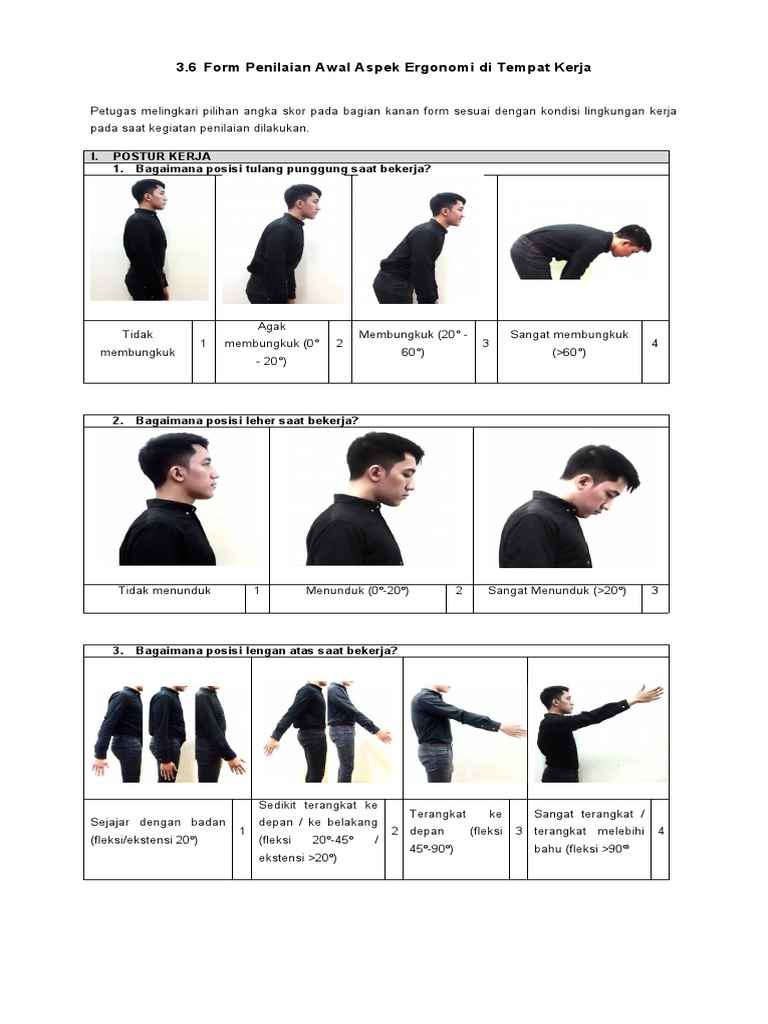 Penilaian Ergonomi Tempat Kerja | PDF