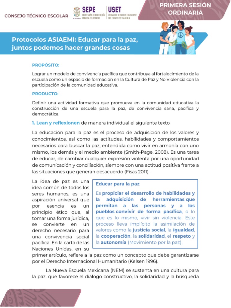 Educar para la paz: actividades para promover la cultura de paz en la ...