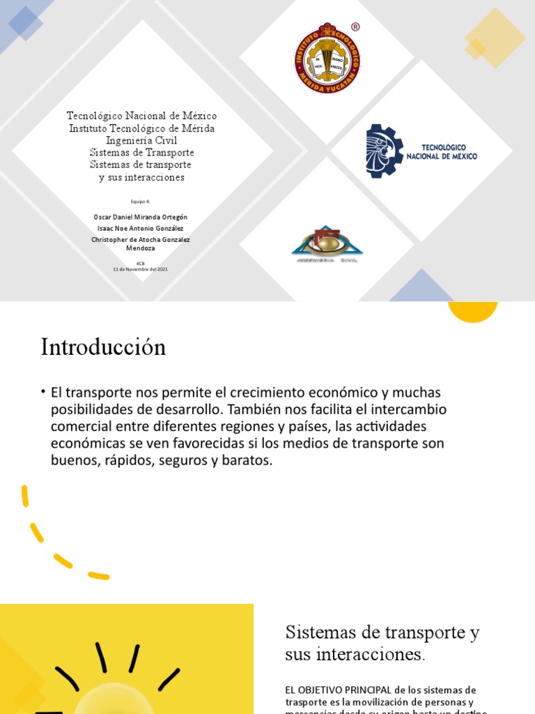 Sistemas de Transporte y Sus Interacciones | PDF | Transporte ...