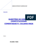 Apostila Questoes de Direito Constitucional Comentada Por Juliana Maia