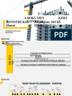 Pemahaman Dokumen Kontrak Kerja Konstruksi (Surat Perjanjian, SSUK, Dan SSKK)