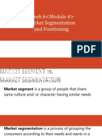 W6-Market Segmentation and Positioning - Presentation PDF