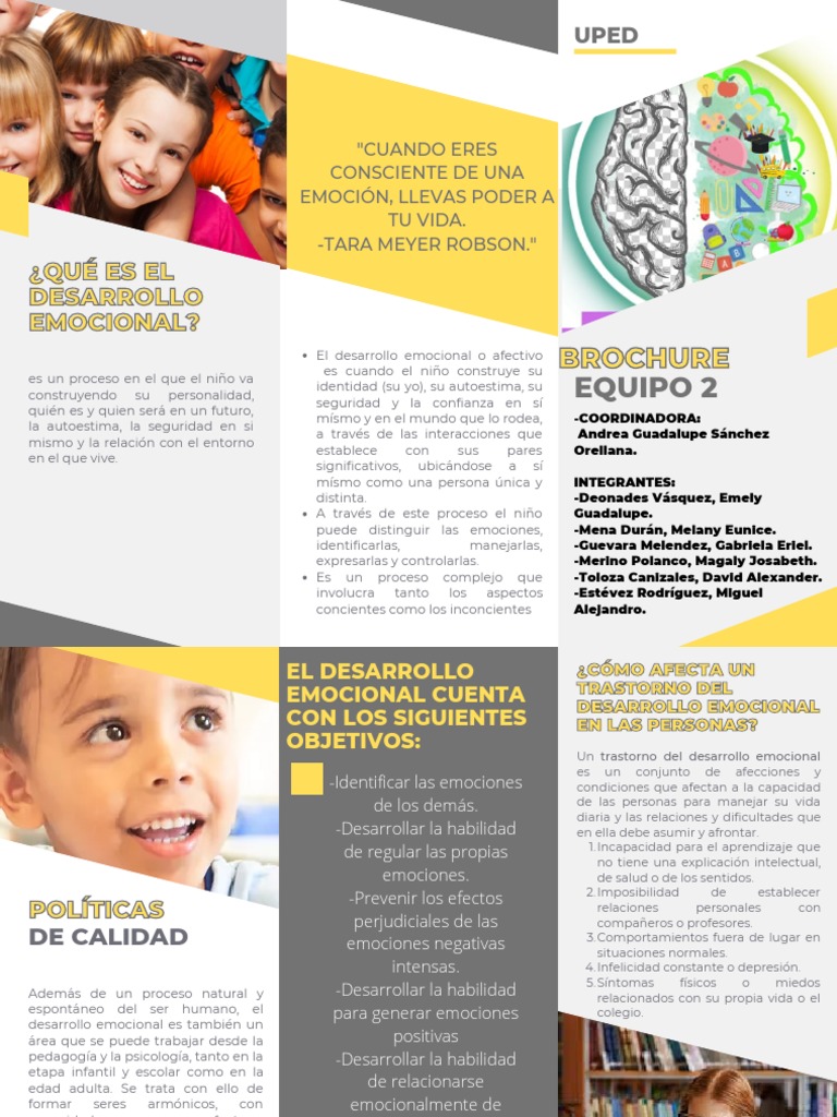 Desarrollo Emocional Infantil | PDF | Las emociones | Desarrollo humano