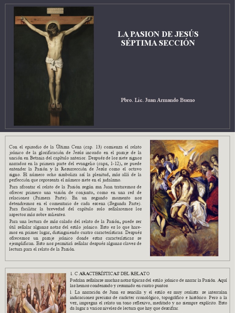 La Pasion de Jesús | PDF | Jesús | La resurrección de Jesús
