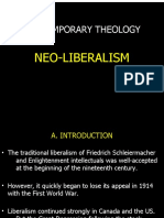 Contemporary Theology NEO LIBERALISM